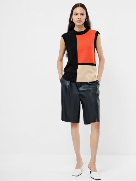 Varli Colour Blocking Knit Vest