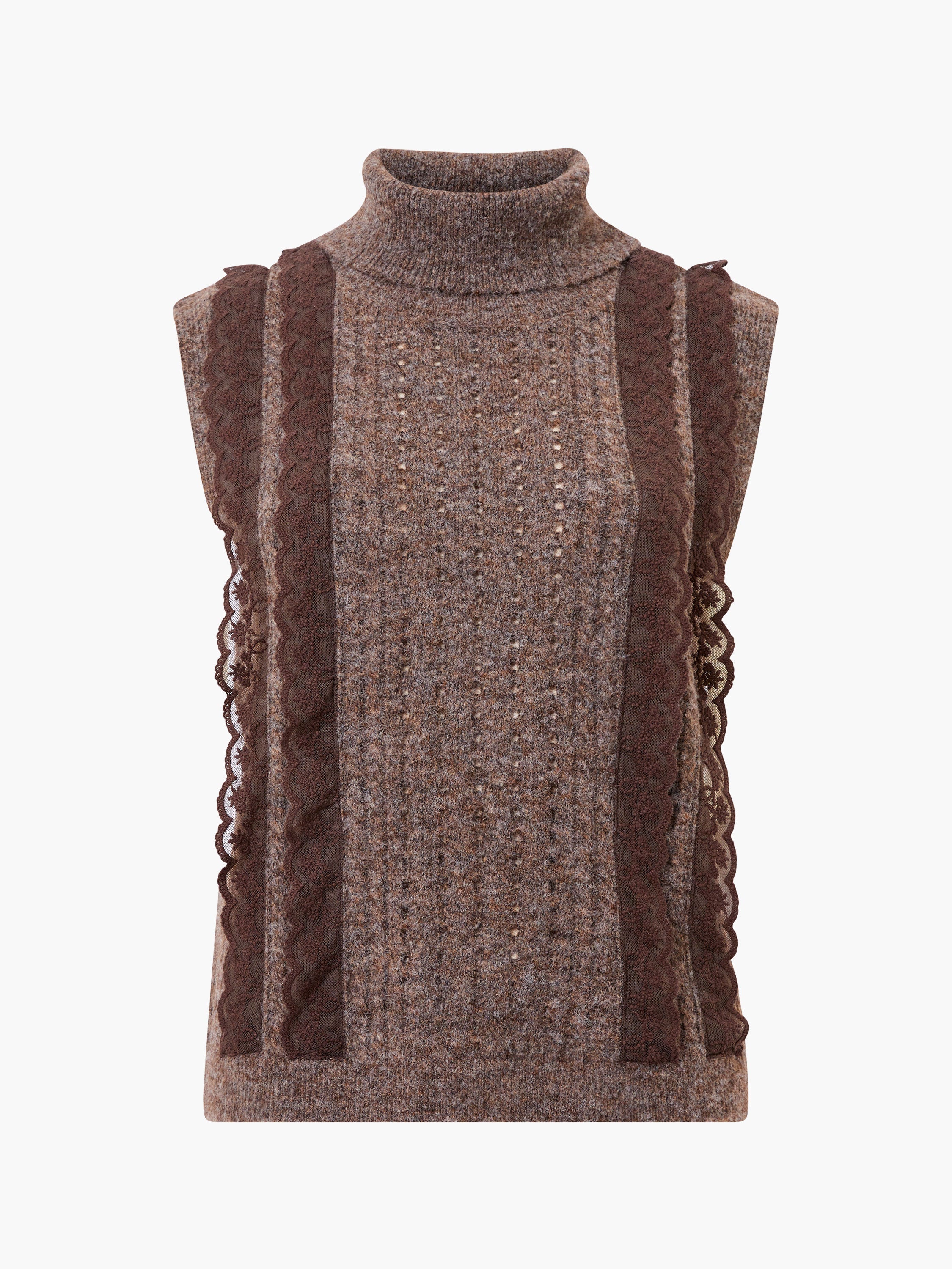 【New】Deuxieme Classe Sleeveless Pullover Kezia Recycled Lace Sleeveless Jumper | French Connection EU