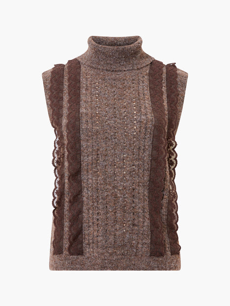 Kezia Recycled Lace Sleeveless Jumper