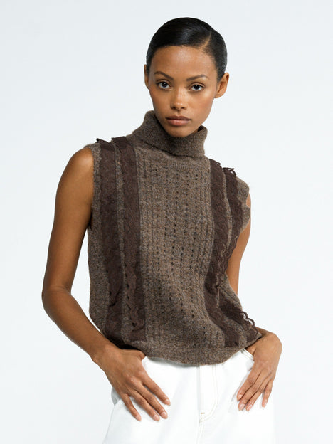 Kezia Recycled Lace Sleeveless Jumper
