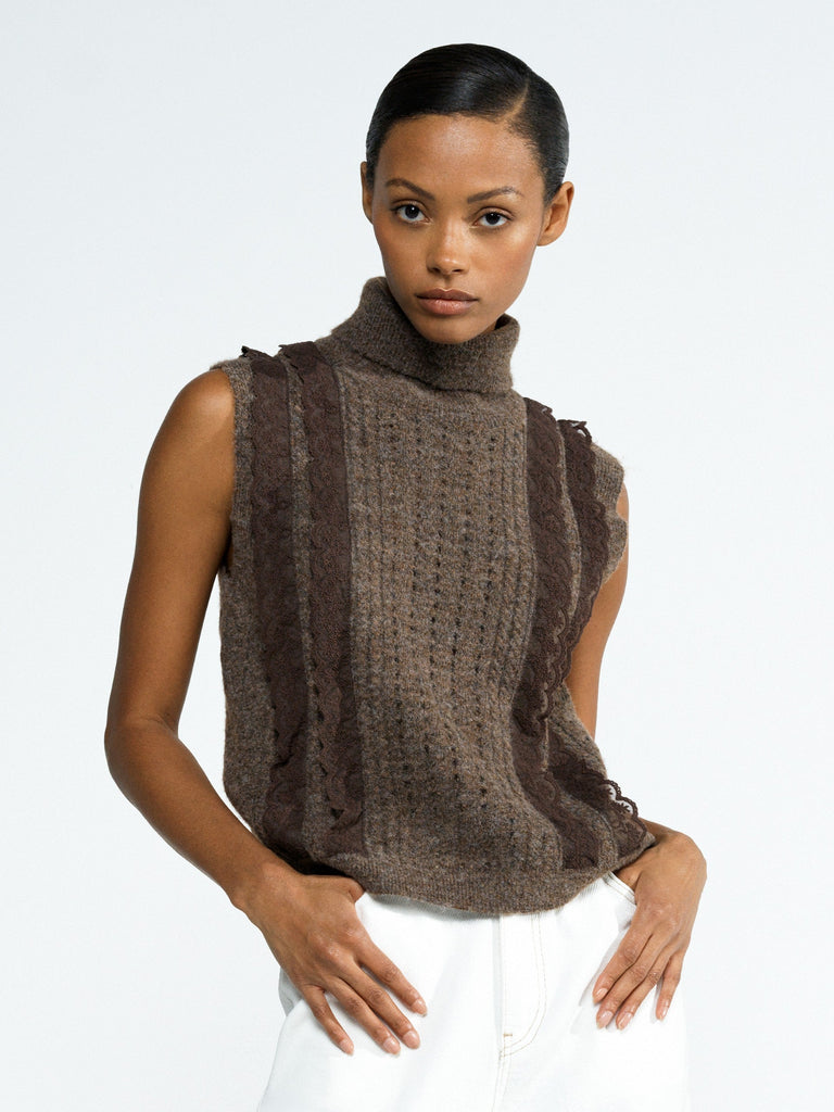 Kezia Recycled Lace Sleeveless Jumper | French Connection EU