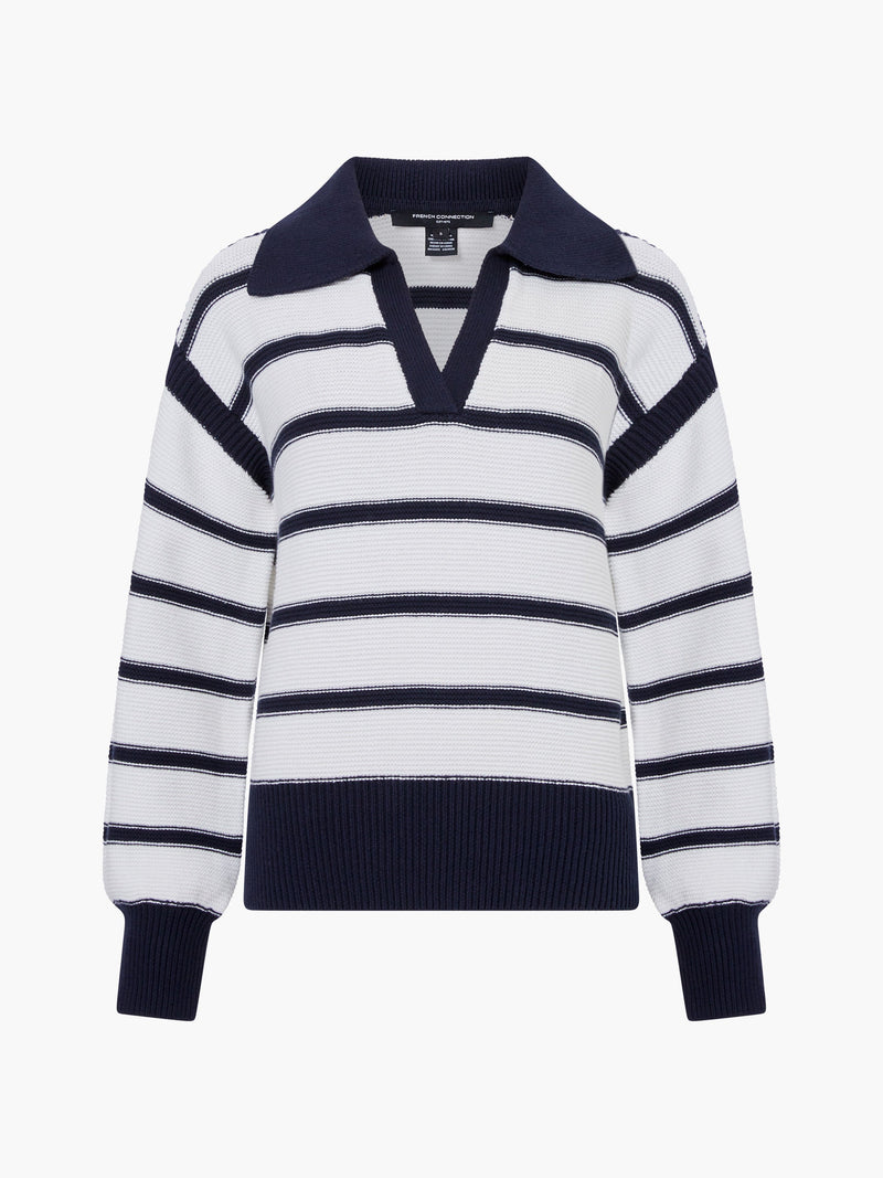Lily Mozart Striped Polo Jumper