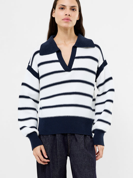 Lily Mozart Striped Polo Jumper