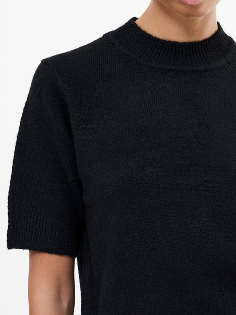 Kezia Recycled Short Sleeve Mock Neck Jumper