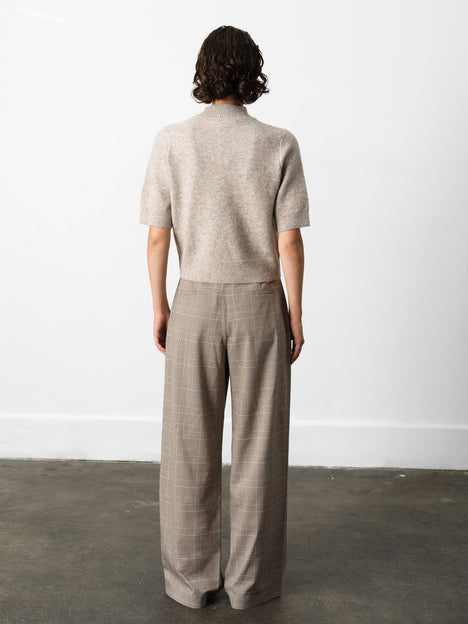 Kezia Recycled Short Sleeve Mock Neck Jumper