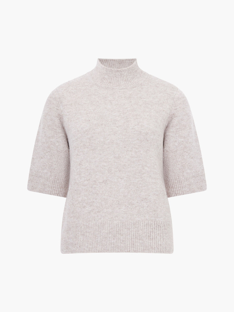 Kezia Recycled Short Sleeve Mock Neck Jumper