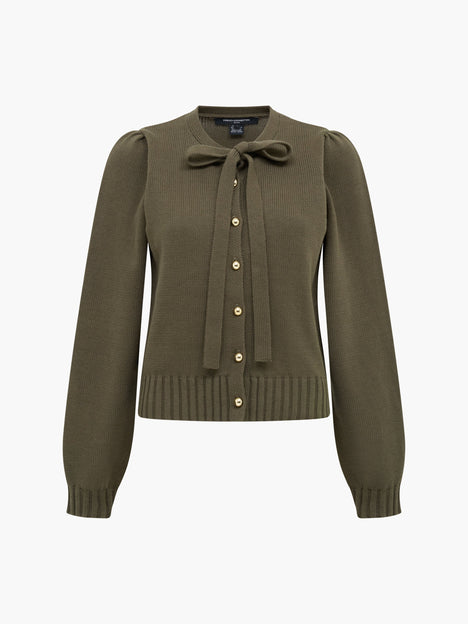 Varli Long Sleeve Tie Neck Cardigan