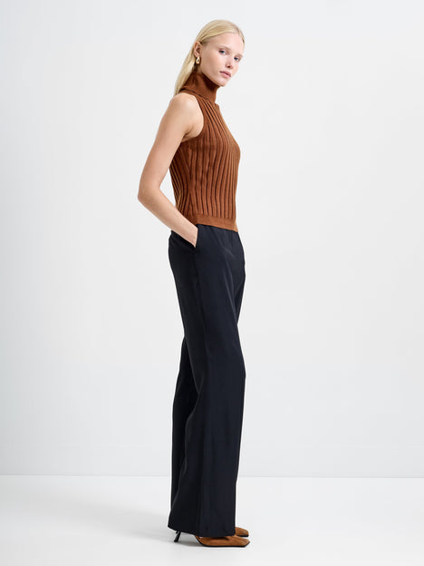 Turtleneck Knitted Tank Sweater