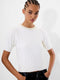 Embellished Neck Recycled Short Sleeve Sweater