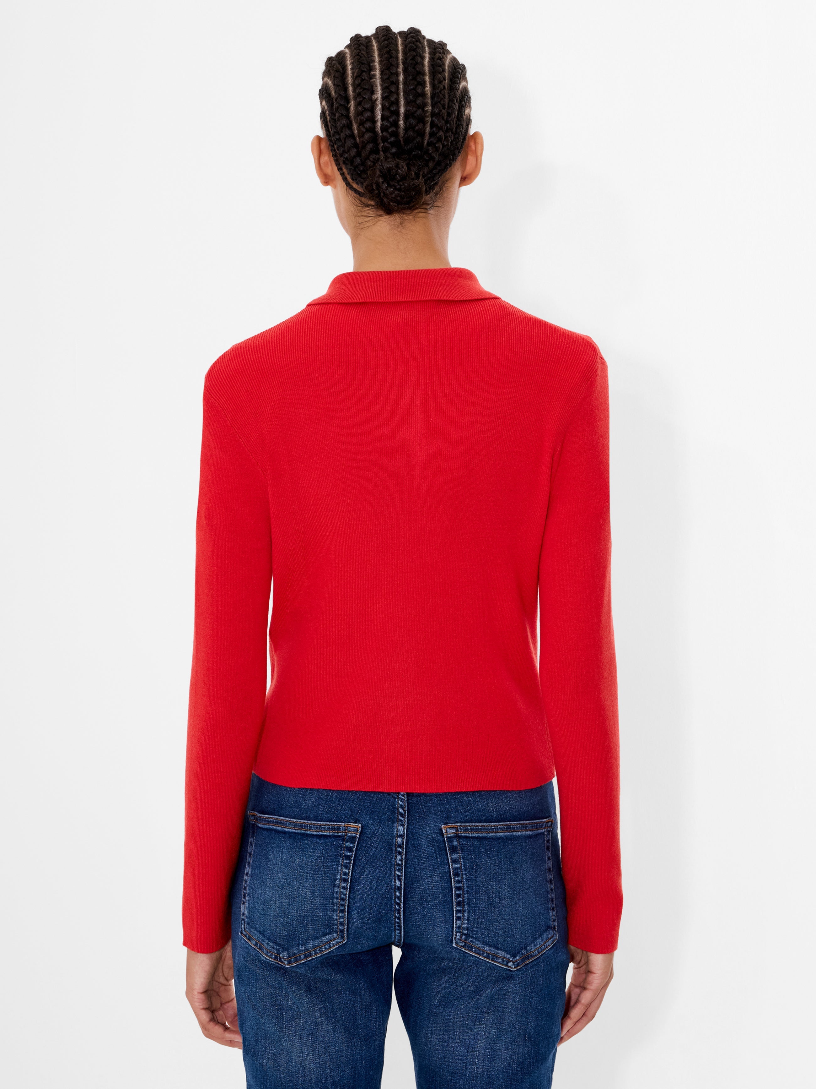 Cosysoft Knit Button Down Long Sleeve Top