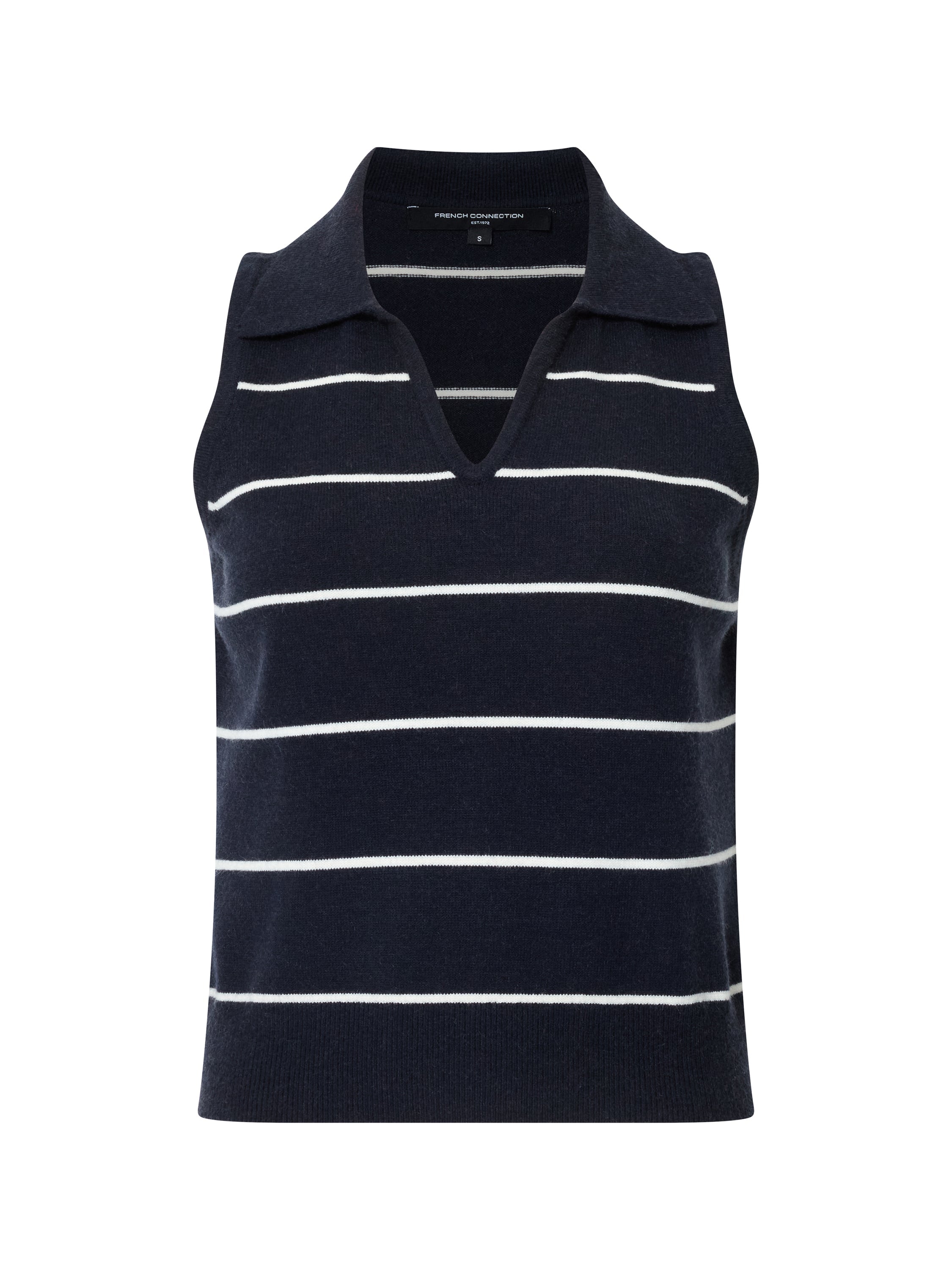 Sloane Knit Collared Sleeveless Top