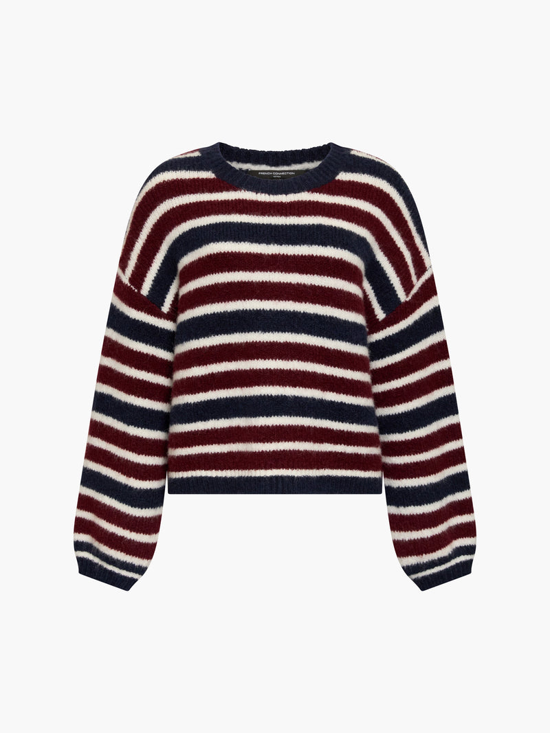 Chunky Alpaca Stripe Pullover Jumper