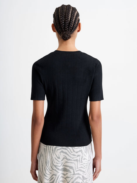 Marley Knit Wide Rib Top