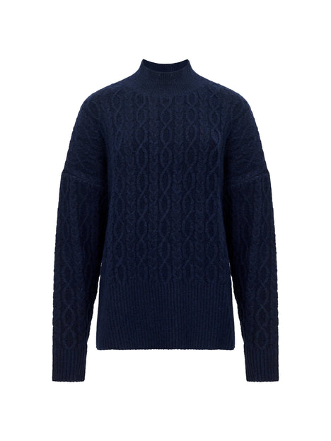 Tina Recycled Cable Knit Side Split Jumper