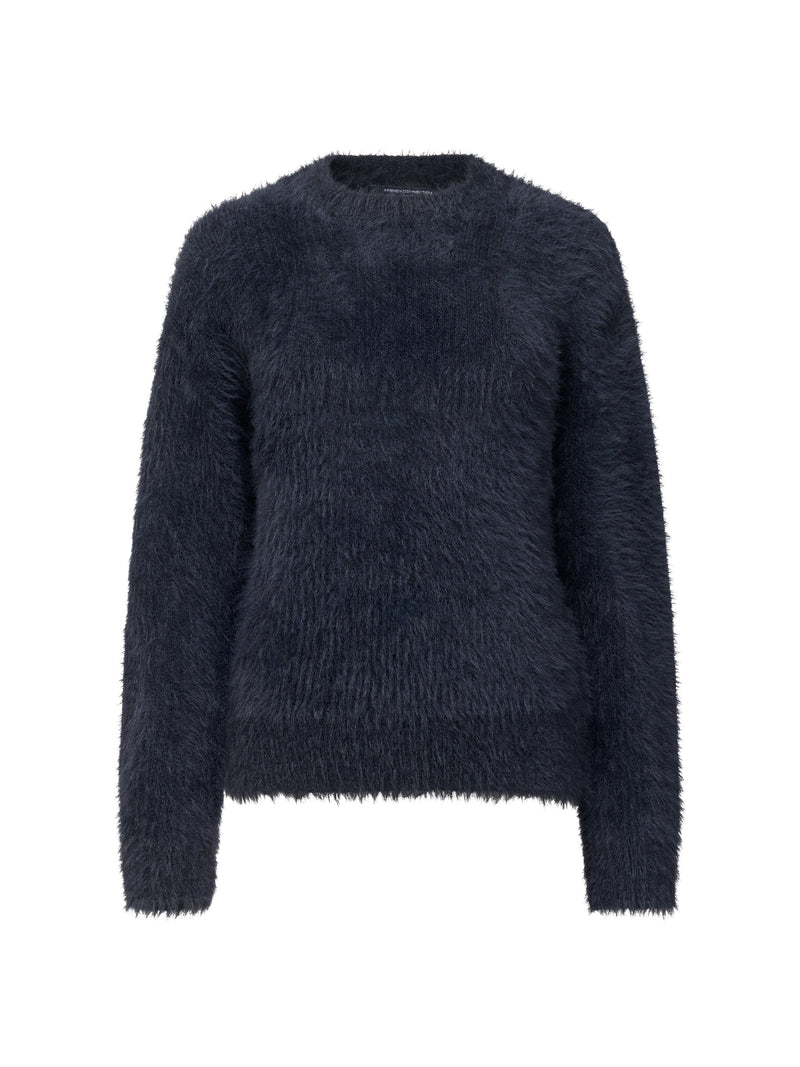 Lucile Mock Neck Fluffy Knit Jumper