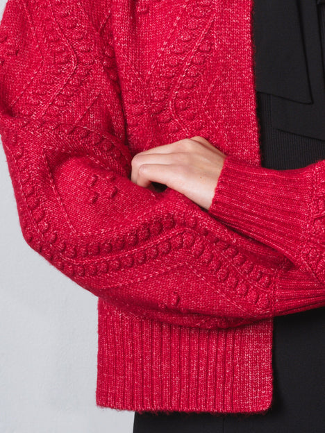 Kitty Recycled Bobble Bow Cardigan