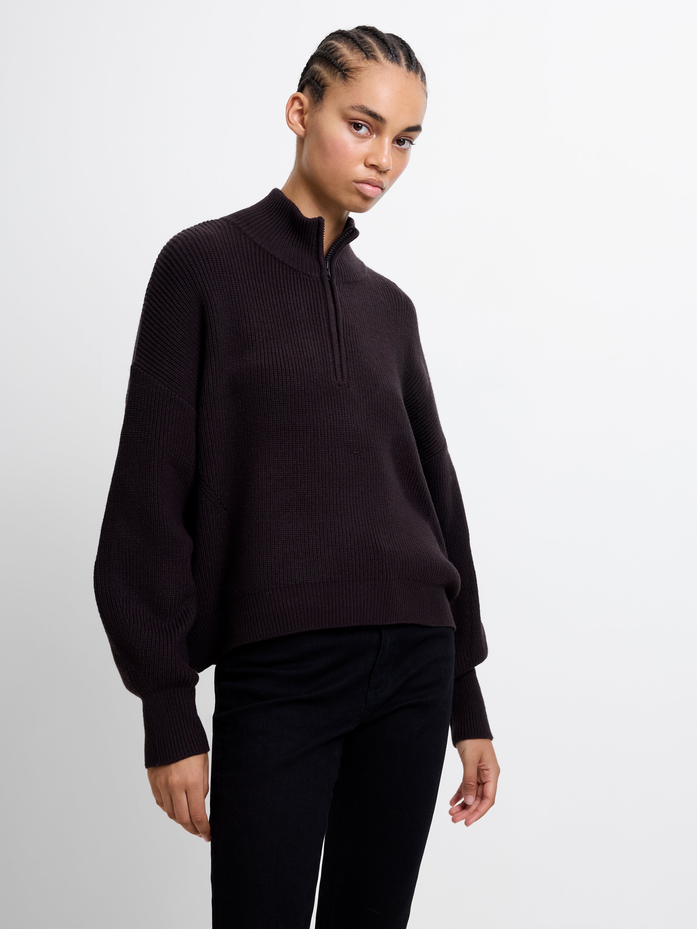 Babysoft Half Zip Knit Jumper