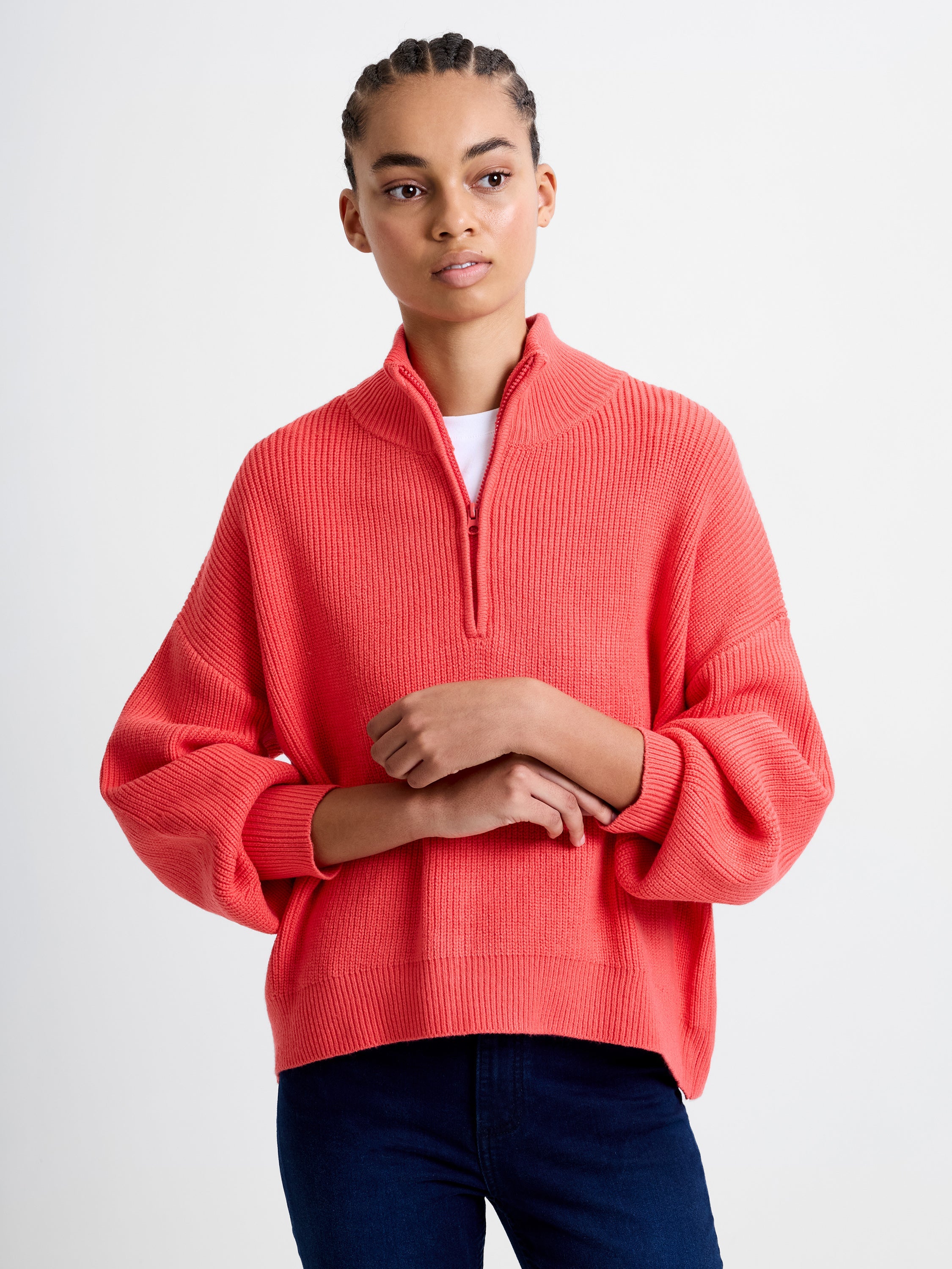 Babysoft Half Zip Knit Jumper