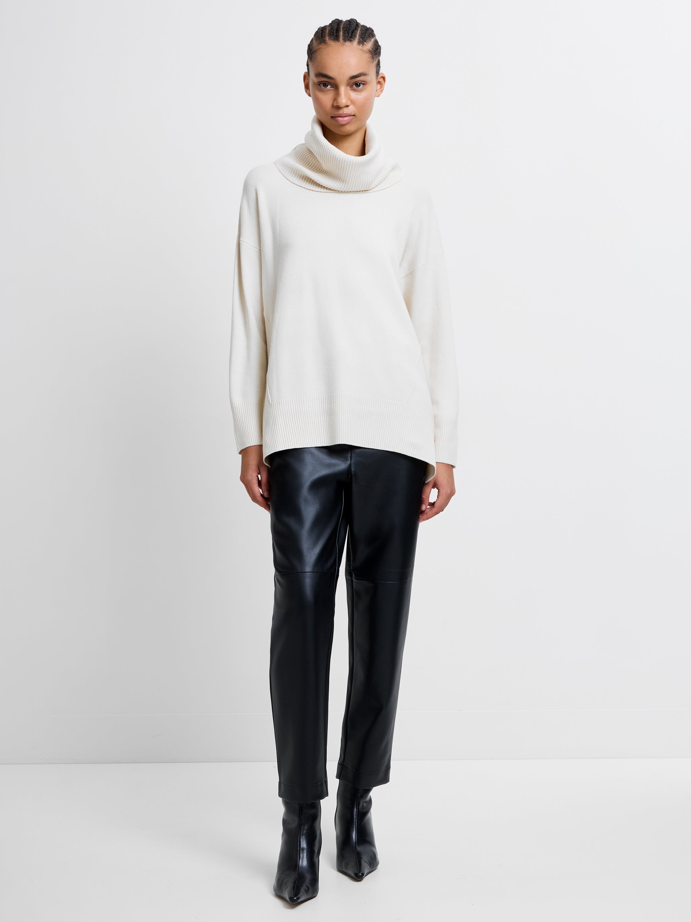 Babysoft Rib Cowl Neck Jumper