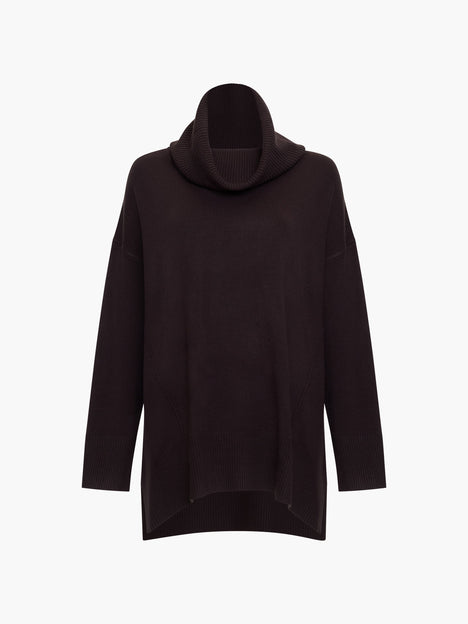 Babysoft Ribbed Cowl Neck Jumper