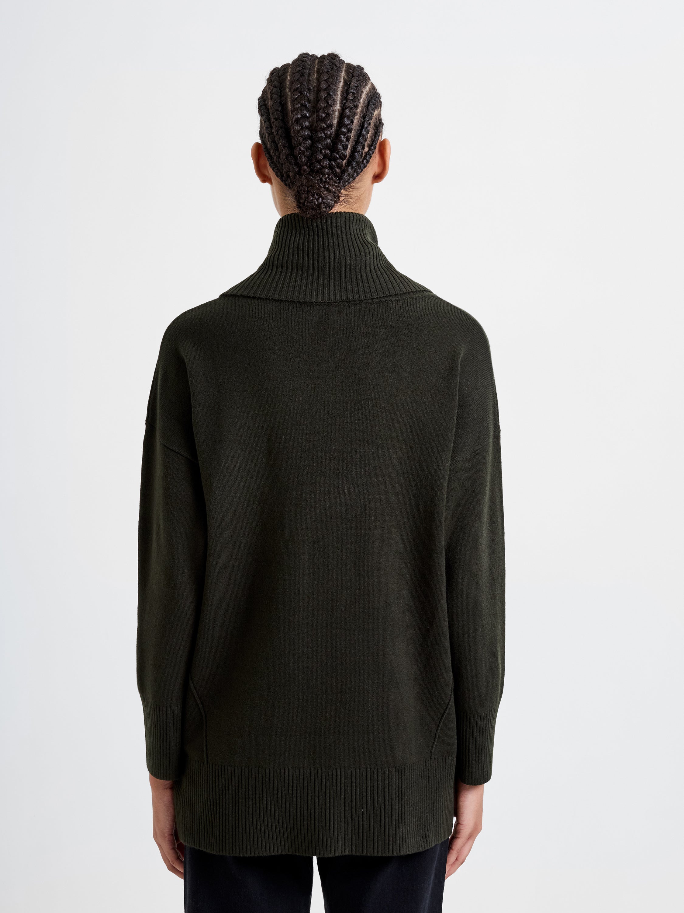 Babysoft Ribbed Cowl Neck Jumper