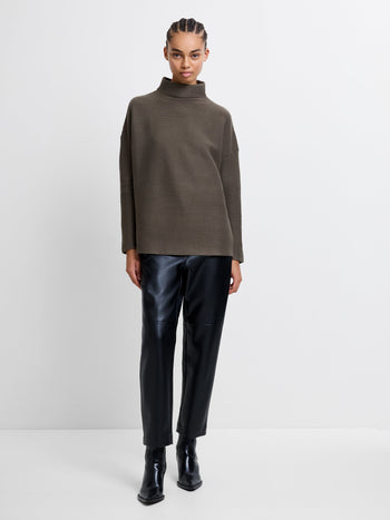 Babysoft Ribbed Mock Neck Jumper