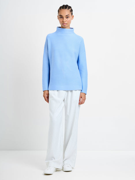 Babysoft Ribbed Mock Neck Jumper