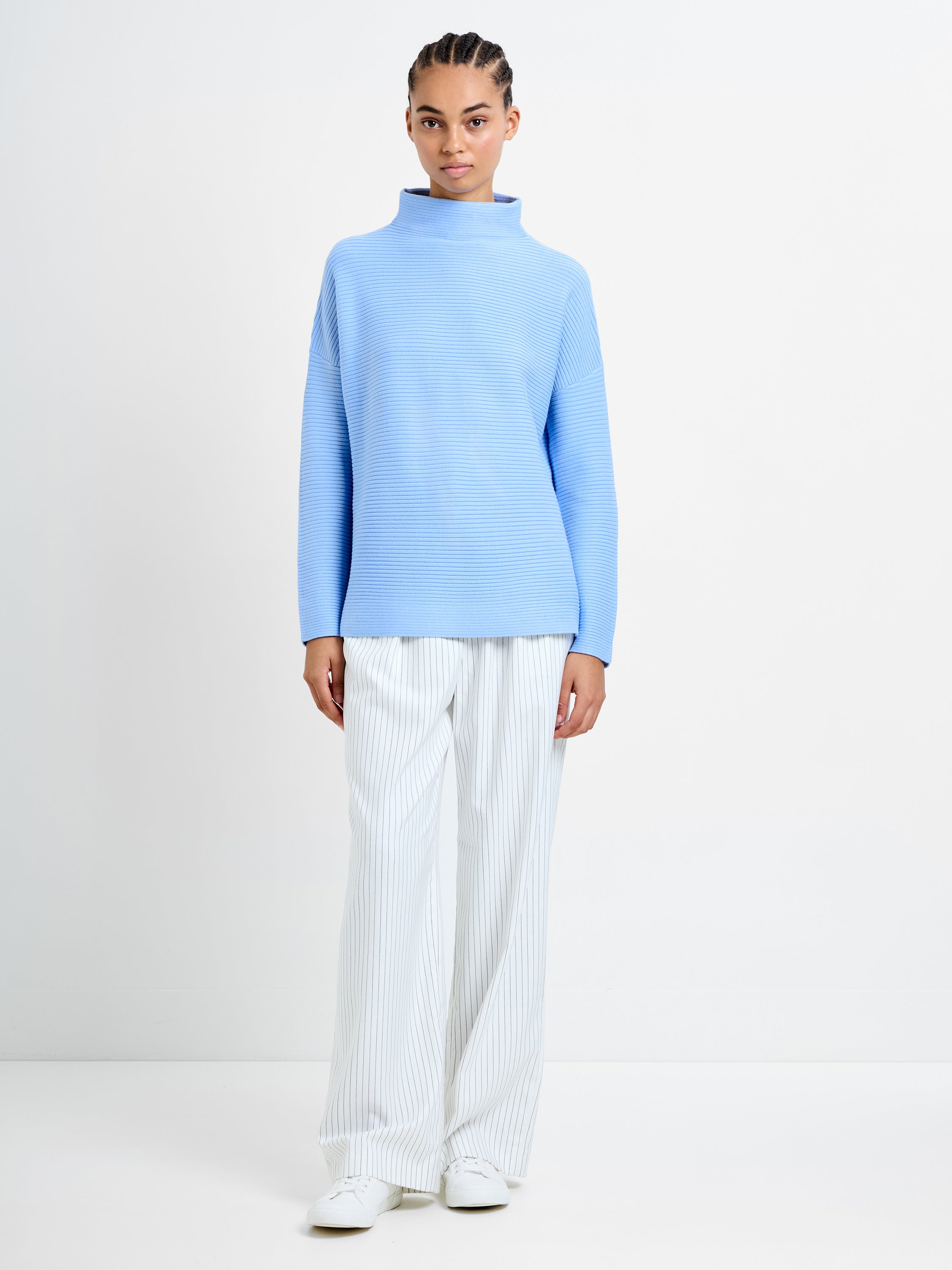 Babysoft Ribbed Mock Neck Jumper