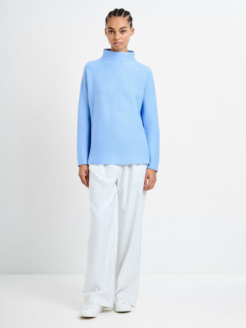Babysoft Ribbed Mock Neck Jumper