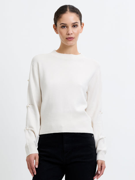 Babysoft Faux Pearl Sleeve Jumper