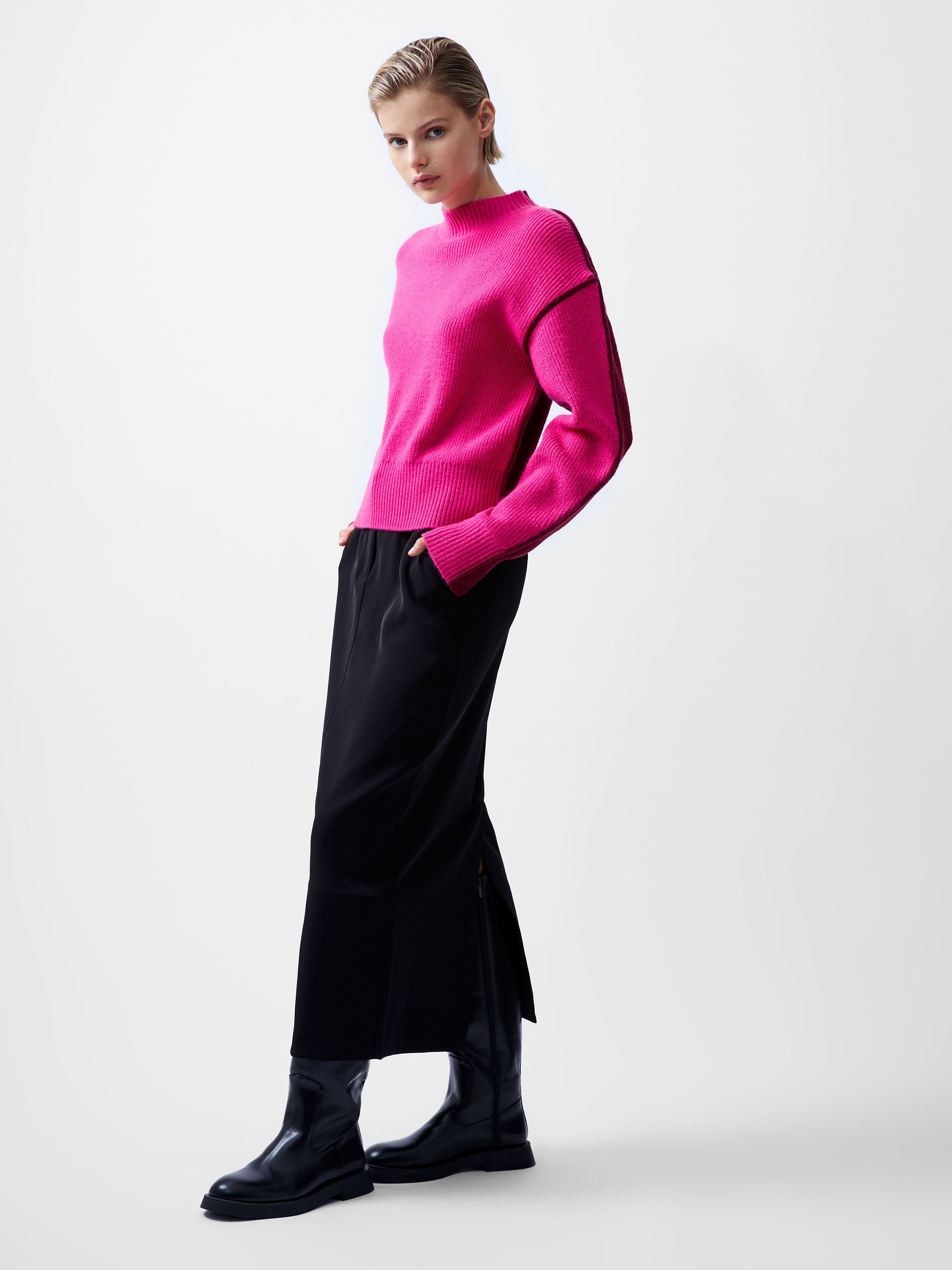 Lorena Long Sleeve High Neck Jumper