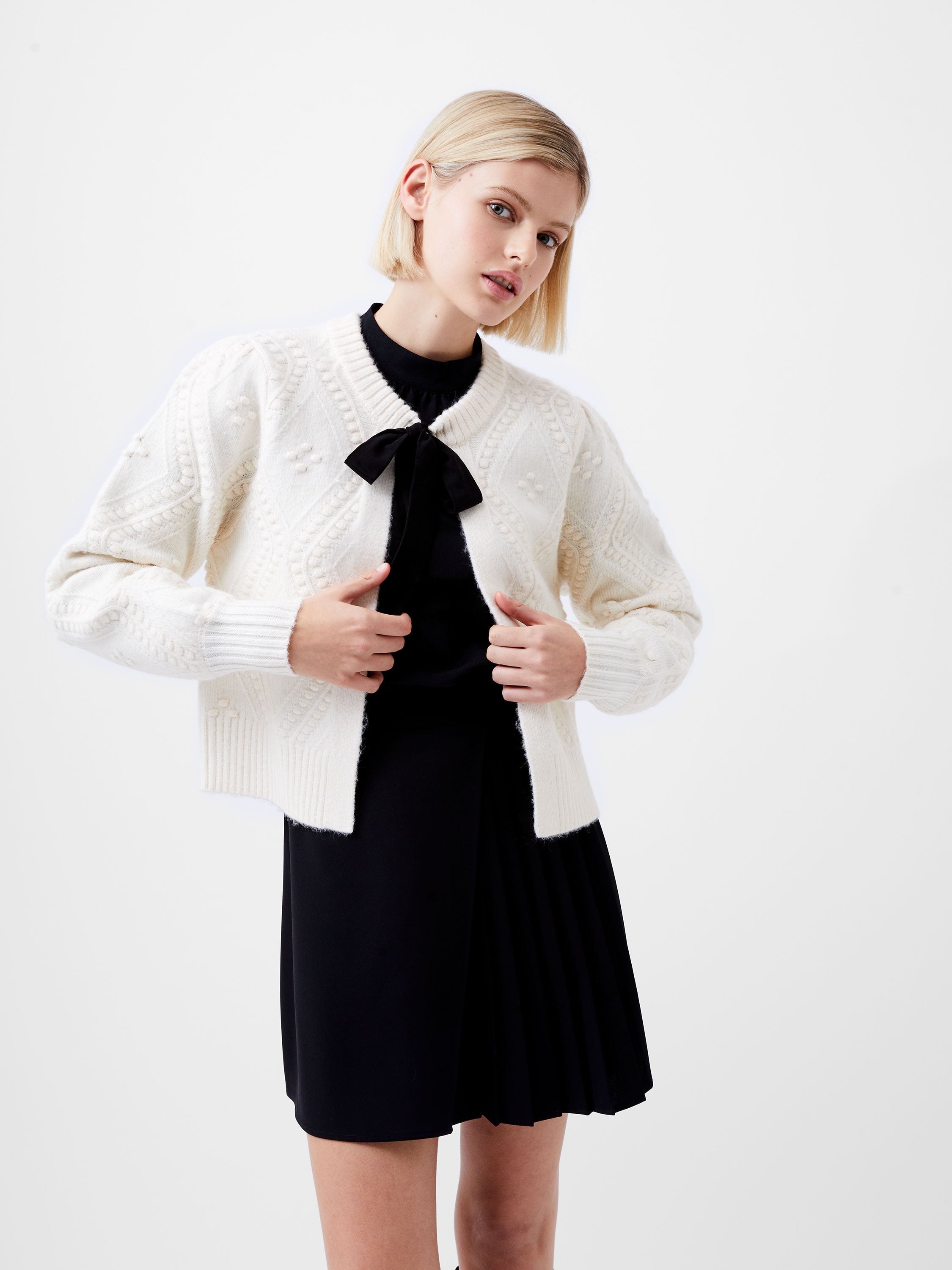 Bobble Bow Cardigan