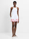 Alissa Cotton Embroidered Hem Shorts