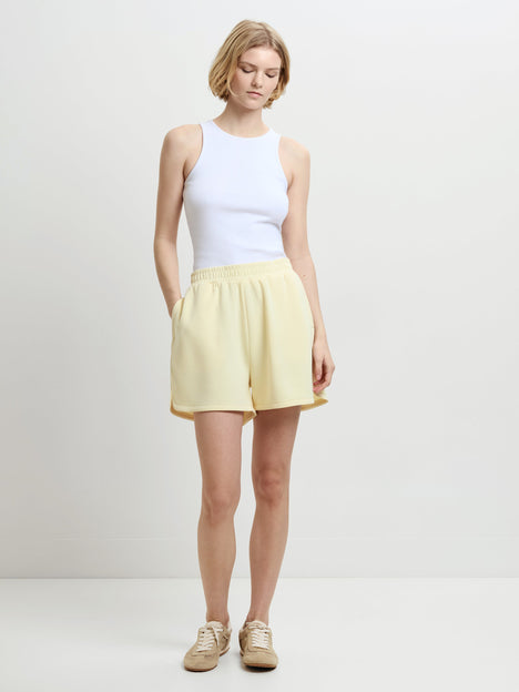 Wren Butter Yellow Relaxed Sweat Shorts
