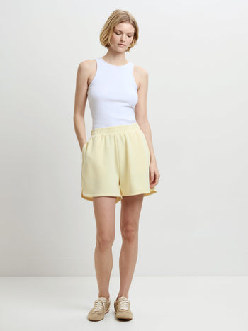 Wren Butter Yellow Relaxed Sweat Shorts