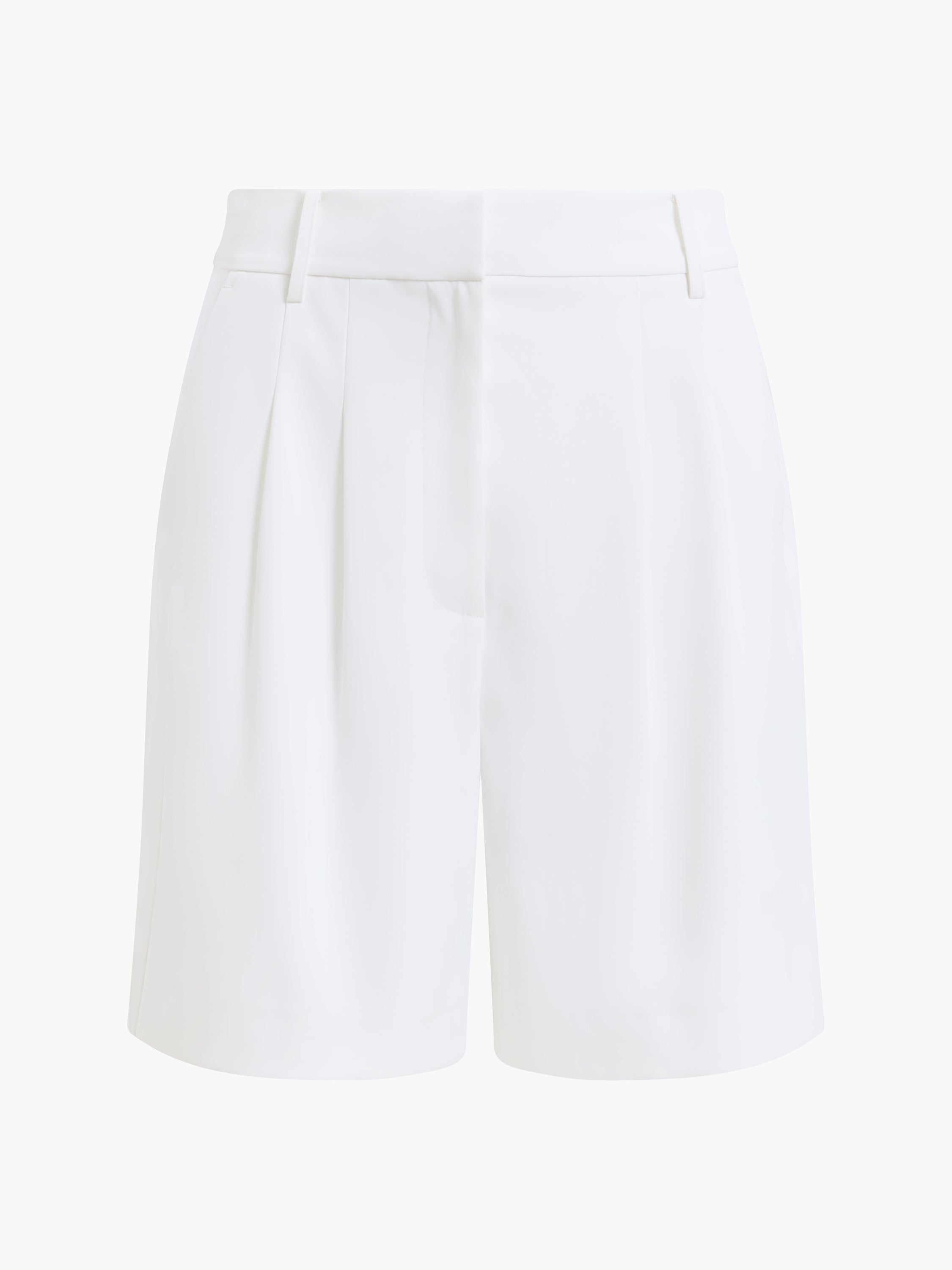 Harrie Tailored White Bermuda Shorts