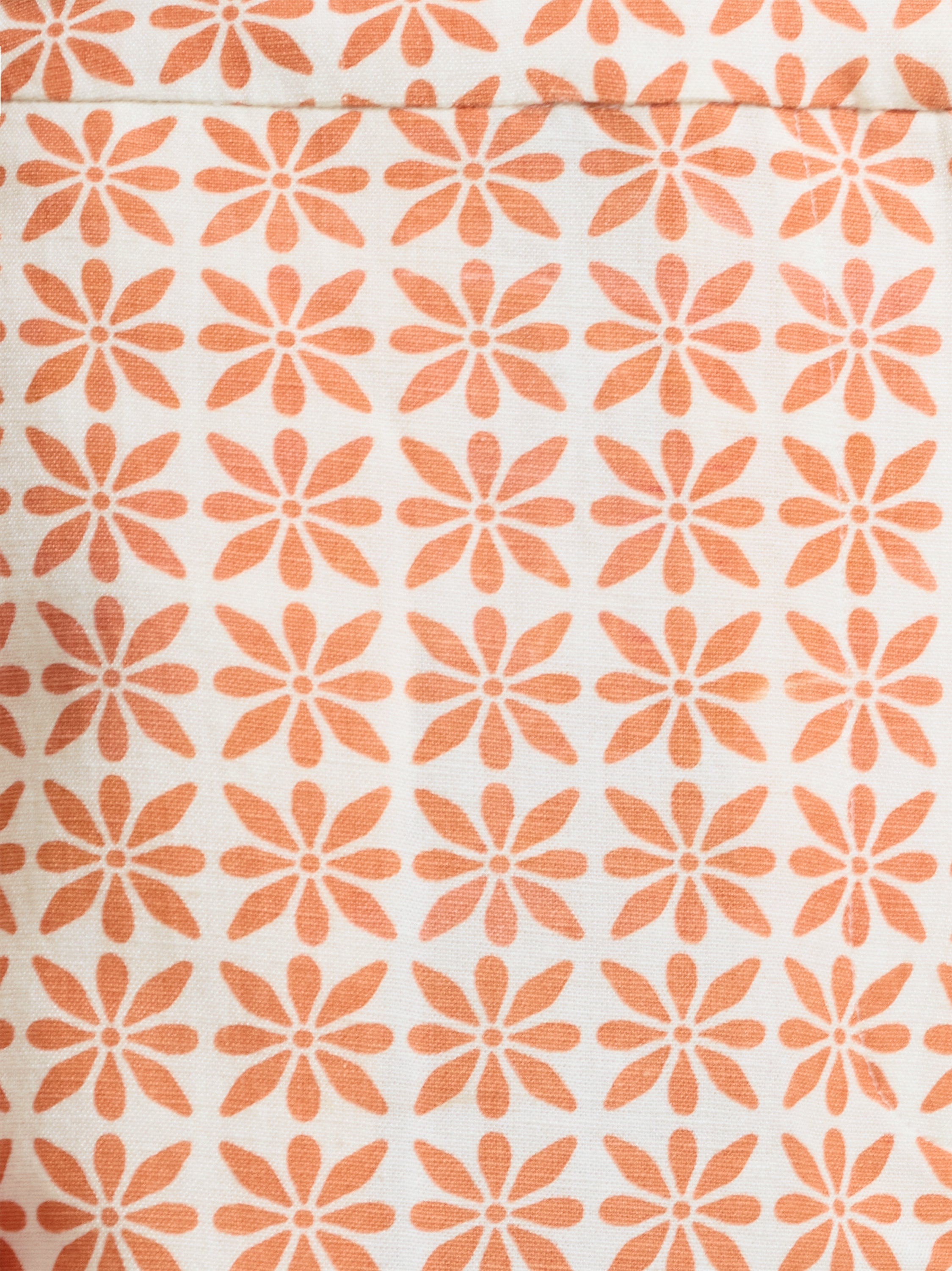 Mona Geo Floral Print Orange Shorts