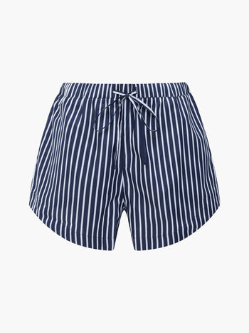 Alexis Cotton Striped Drawstring Shorts