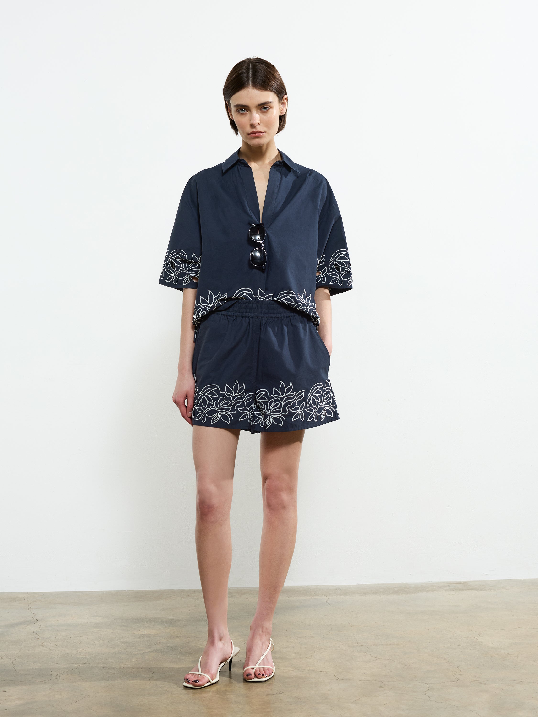 Alissa Cotton Popover Shirt