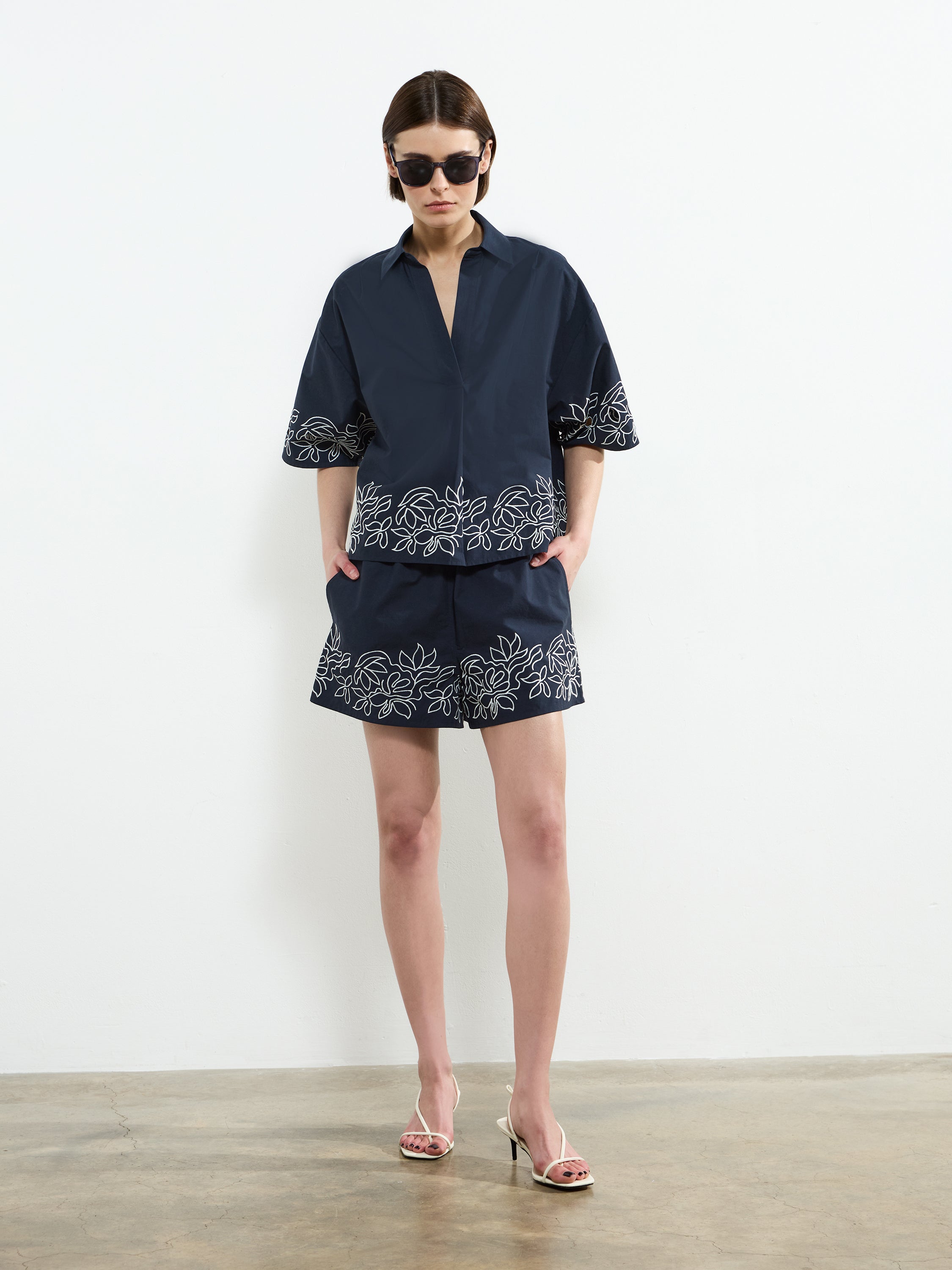 Alissa Cotton Popover Shirt