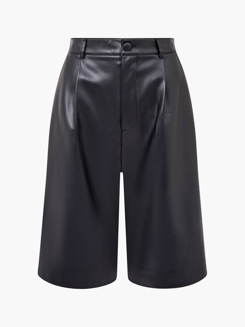 Crolenda PU Bermuda Shorts