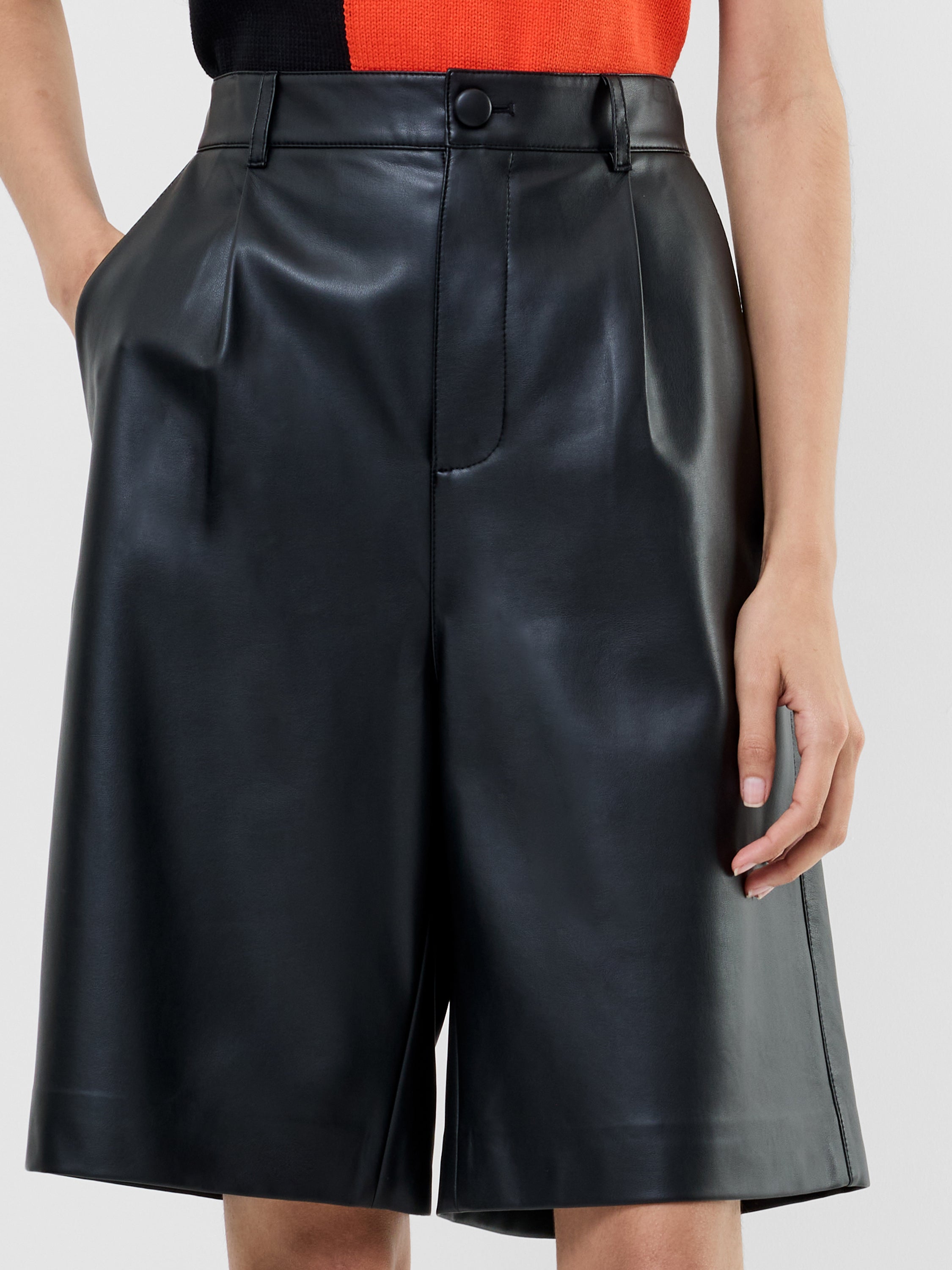 Crolenda PU Bermuda Shorts | French Connection EU