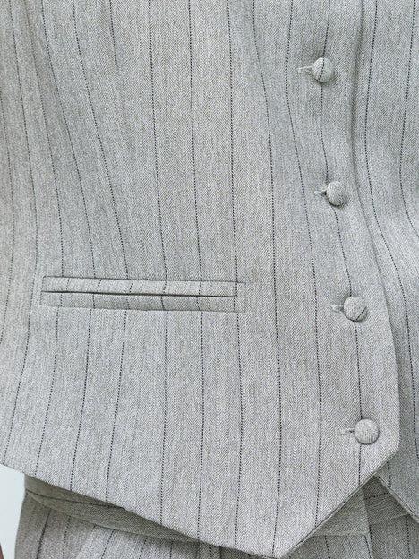 Enya Tailored Grey Pinstripe Waistcoat
