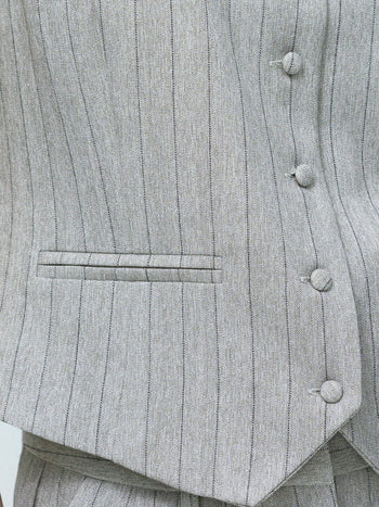 Enya Tailored Grey Pinstripe Waistcoat