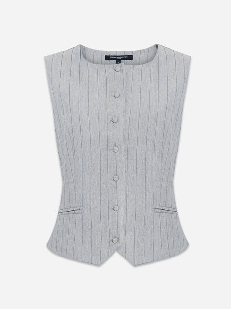 Enya Tailored Grey Pinstripe Waistcoat