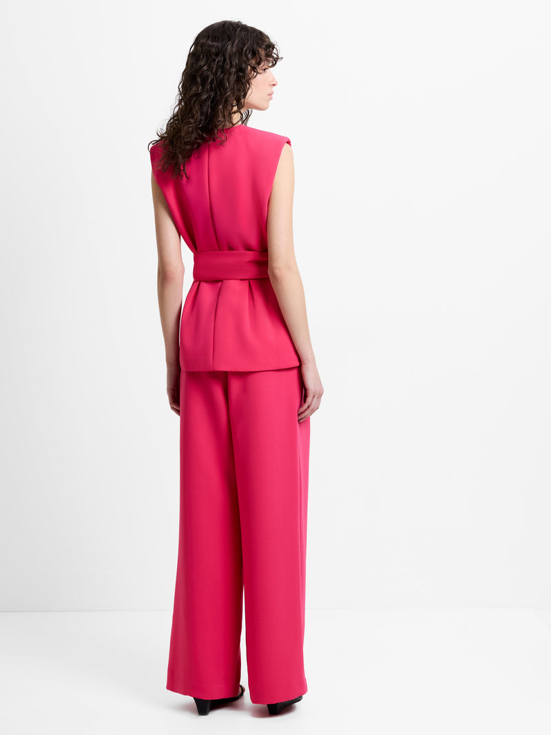 Tiana Self Tie V Neck Waistcoat