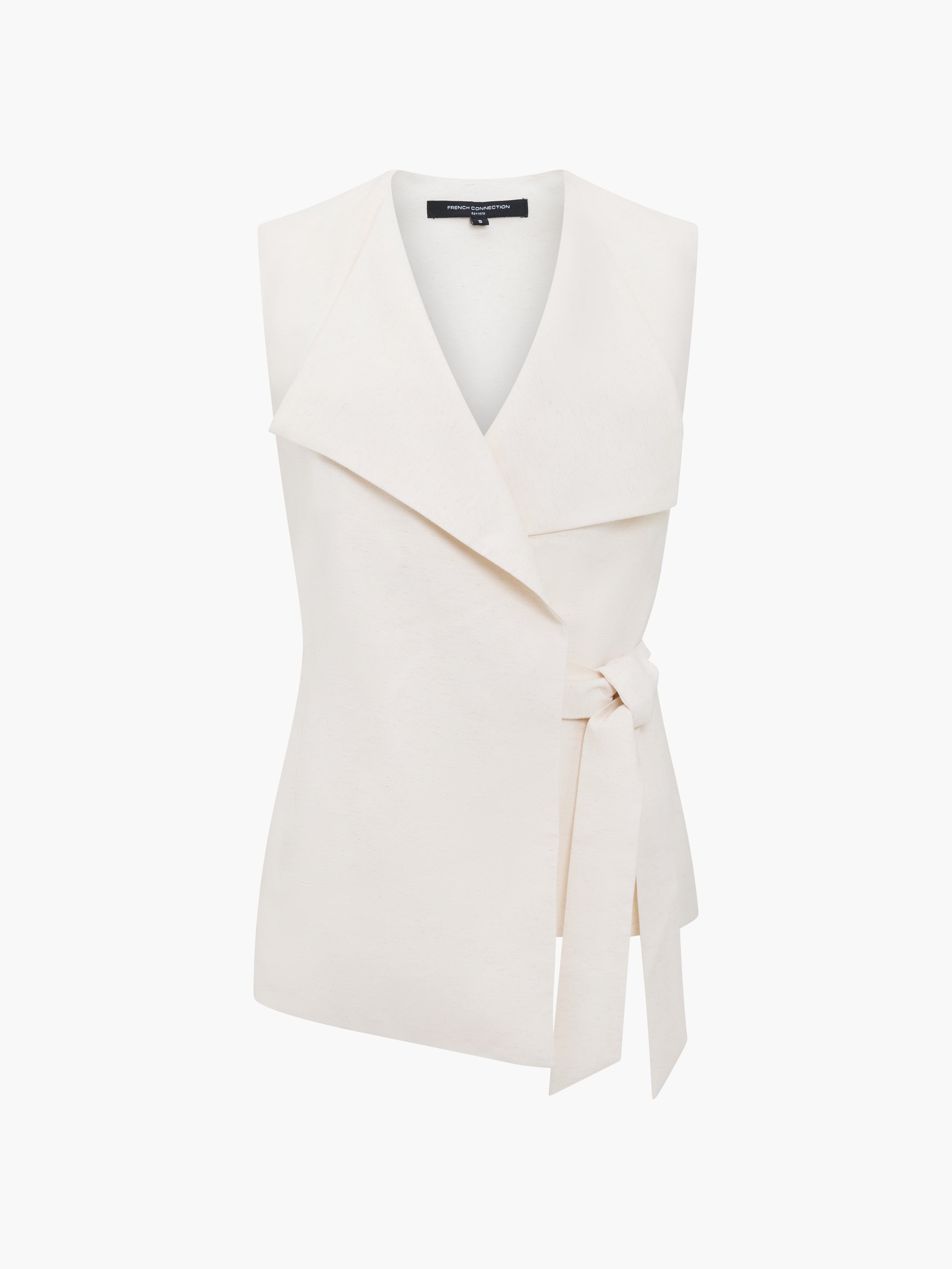 Raquel Wrap Tie Cream Waistcoat