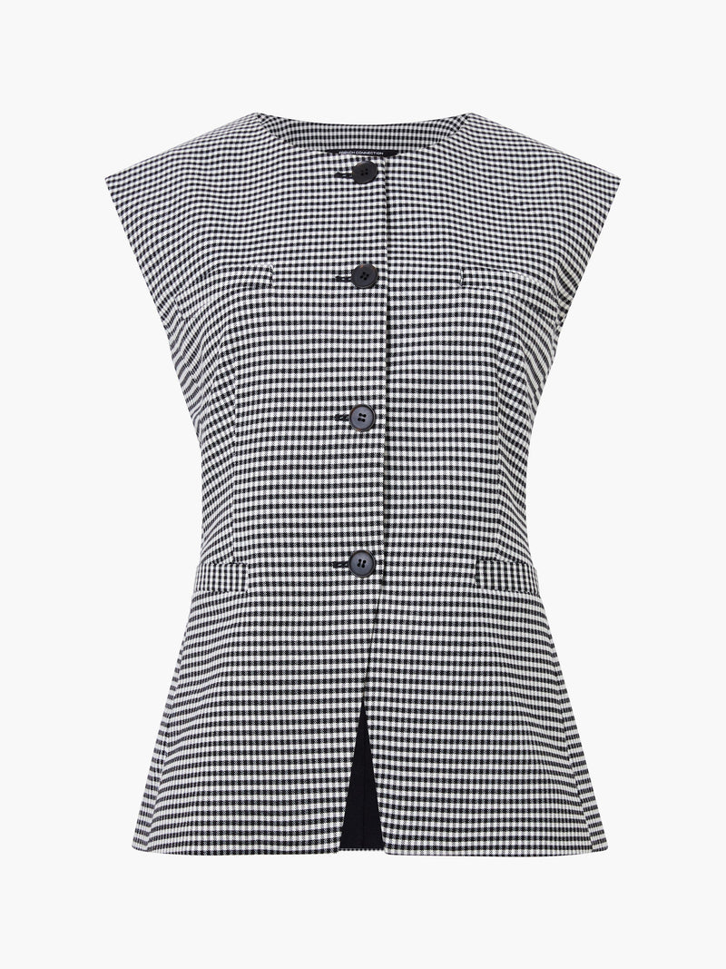 Holden Houndstooth Crew Neck Waistcoat