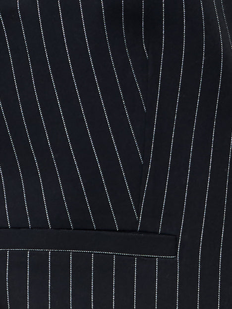 Morgan Tailored Pinstripe Zip Up Waistcoat