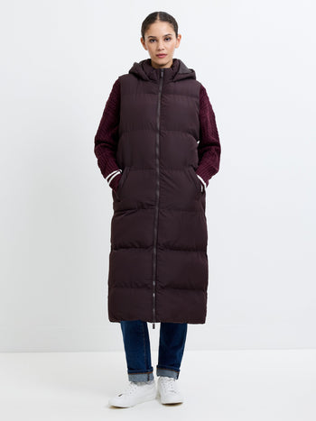 Hooded Puffer Row Gilet
